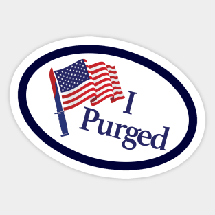 I Purged Pocket Sticker Sticker